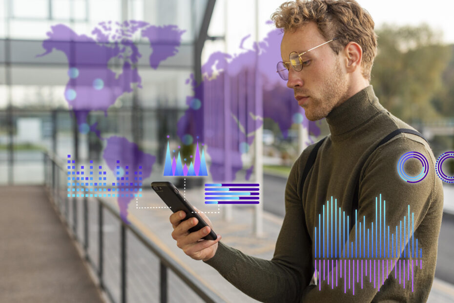 representacao da experiencia usuario e design de interface em smartphone